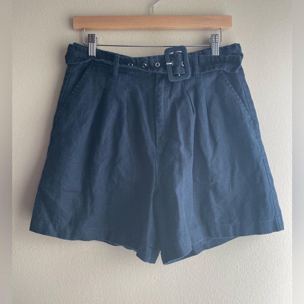 Blanknyc Women Chino Shorts Black Size 28 Belts
